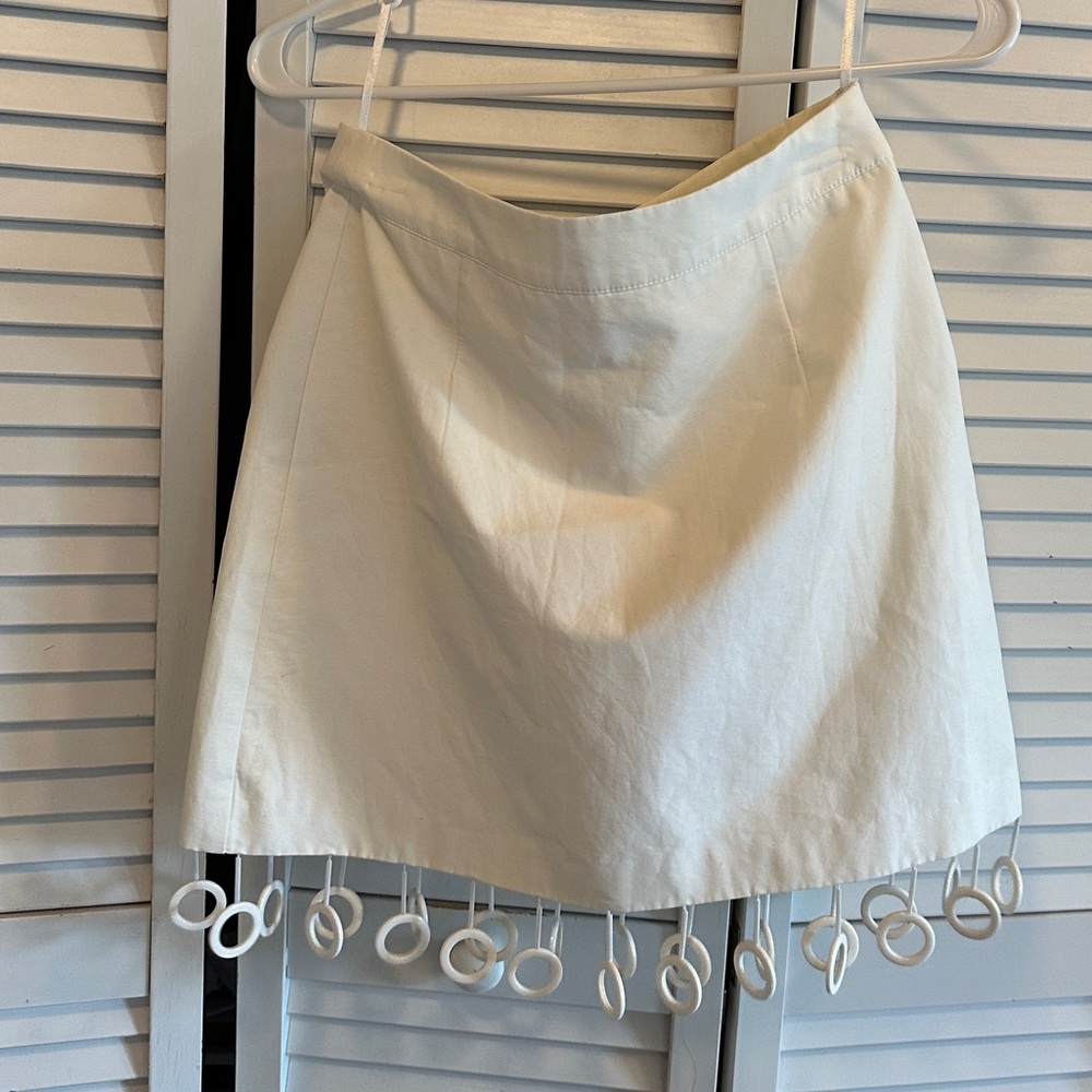 Simonett White Mini Skirt size Medium